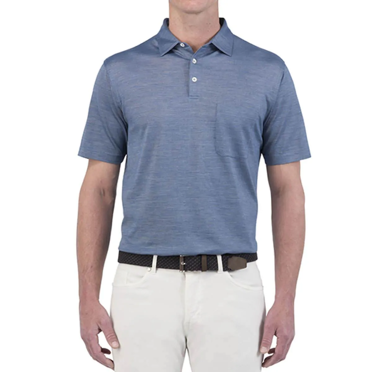 Peter Millar | Polo en Jacquard Coton-Soie Voyage
