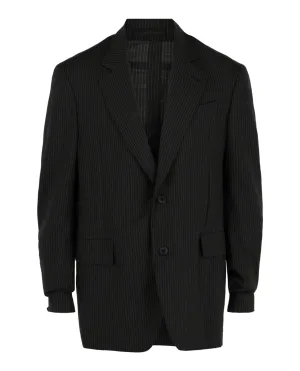 Veste en laine à rayures fines