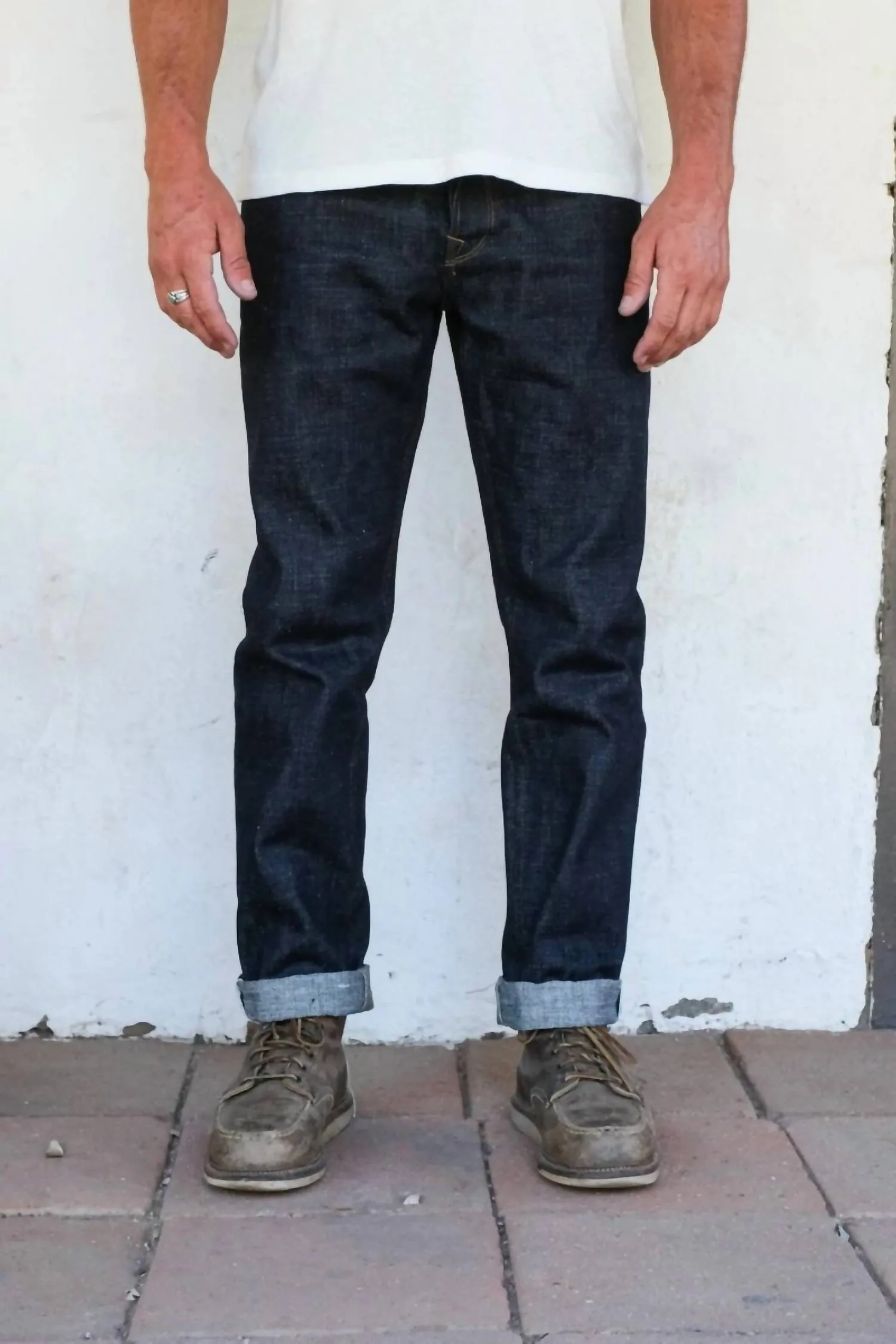 Portola Classic Taper Jeans 17Oz en Blue Slub