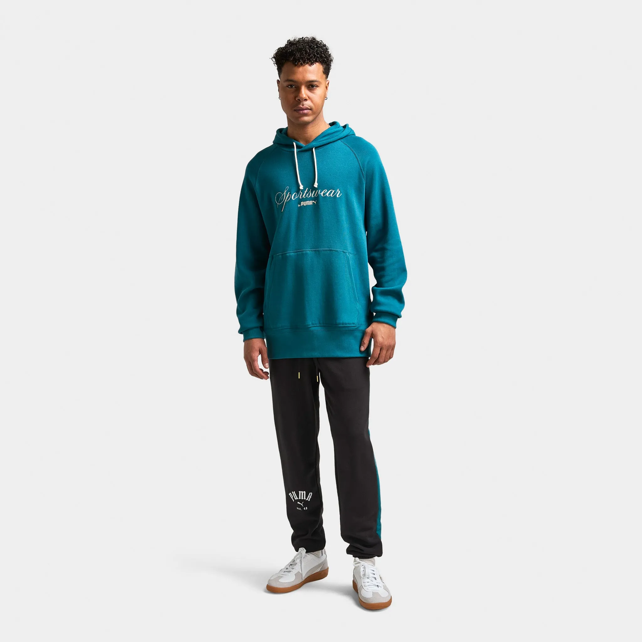 Puma CLASSICS  Pullover à capuche décontracté / Chaussures Puma Vert froid