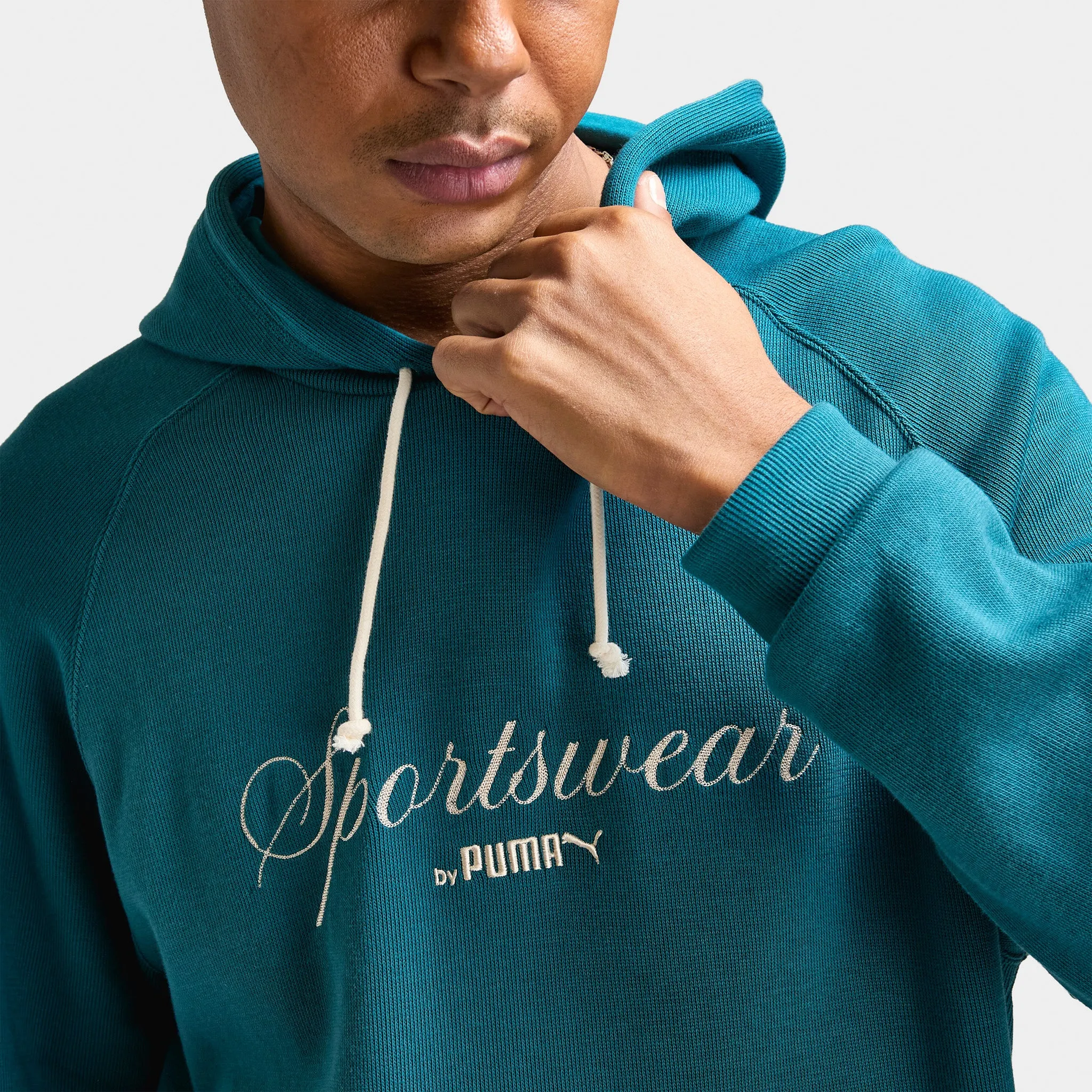 Puma CLASSICS  Pullover à capuche décontracté / Chaussures Puma Vert froid
