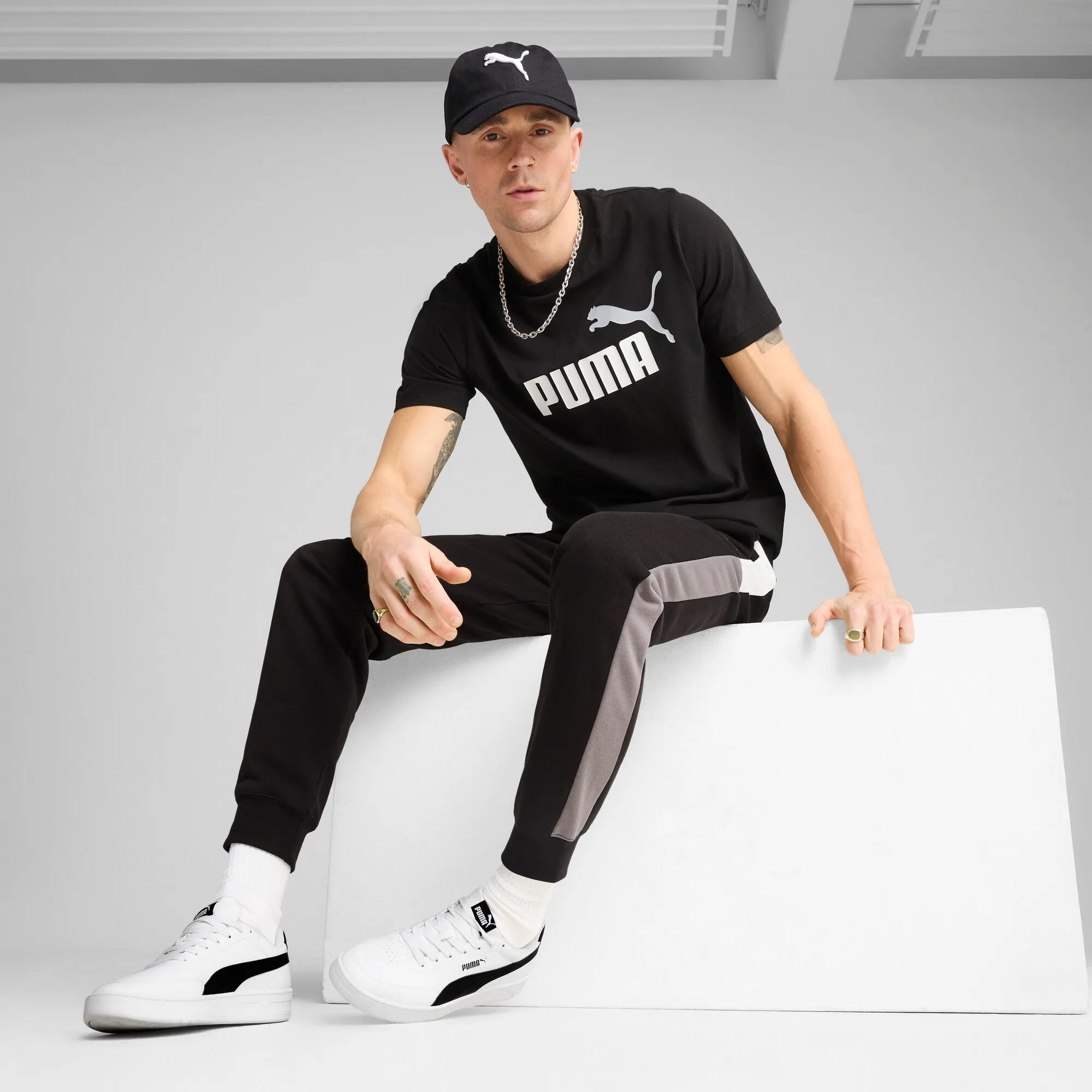 PUMA Pantalon de survêtement à motifs pour homme