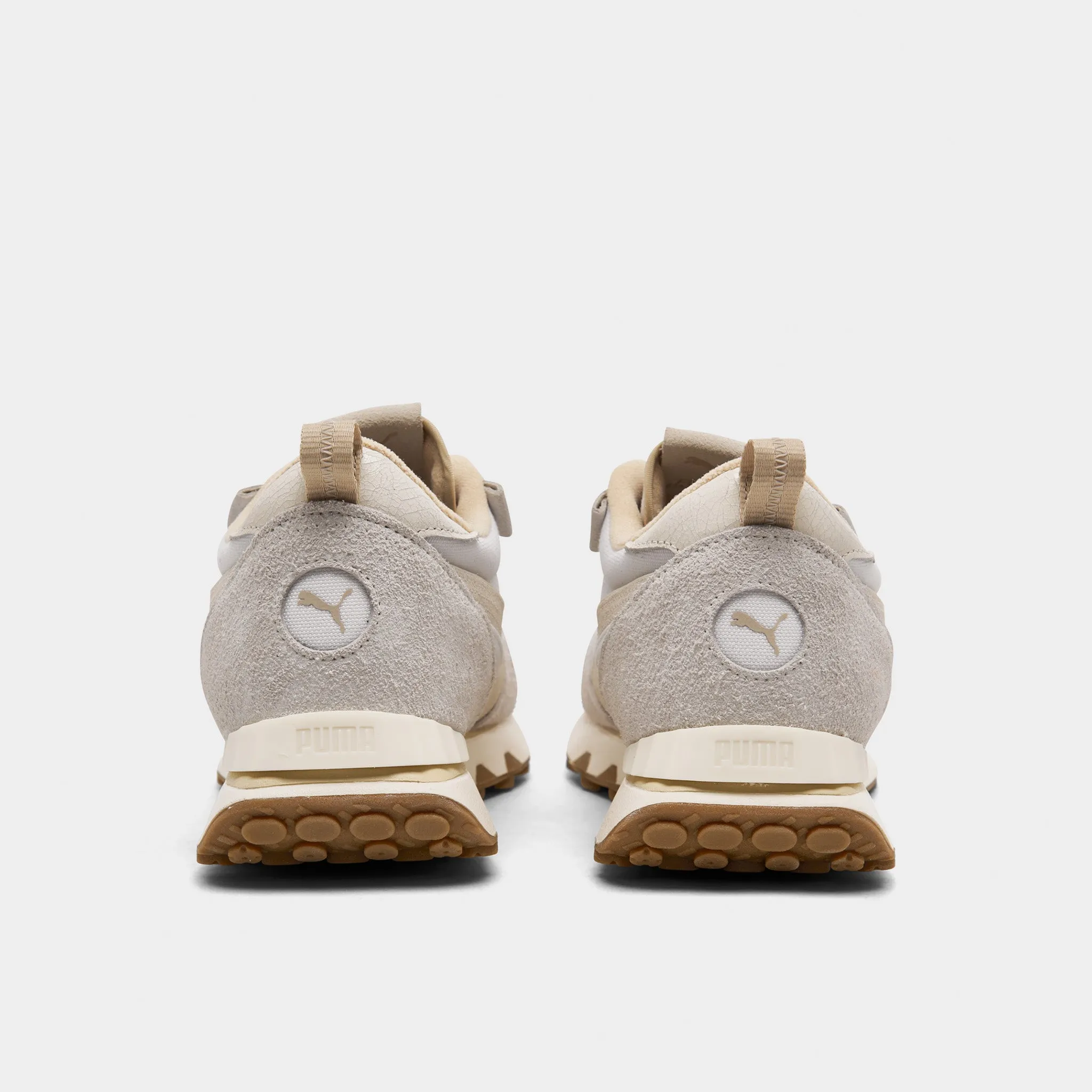 Puma Rider FV Usagé Blanc Puma / Immaculé - Gomme Chaussures Puma