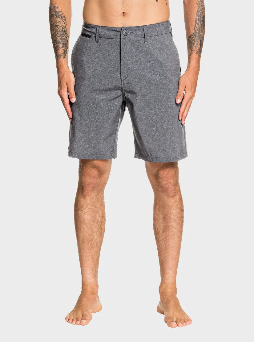Quiksilver Union Heather Amphibian 20 Shorts - Noir