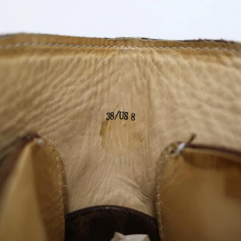 Bottes chelsea Kinsey Rag & Bone en daim marron et cuir taille 38 à talon haut
