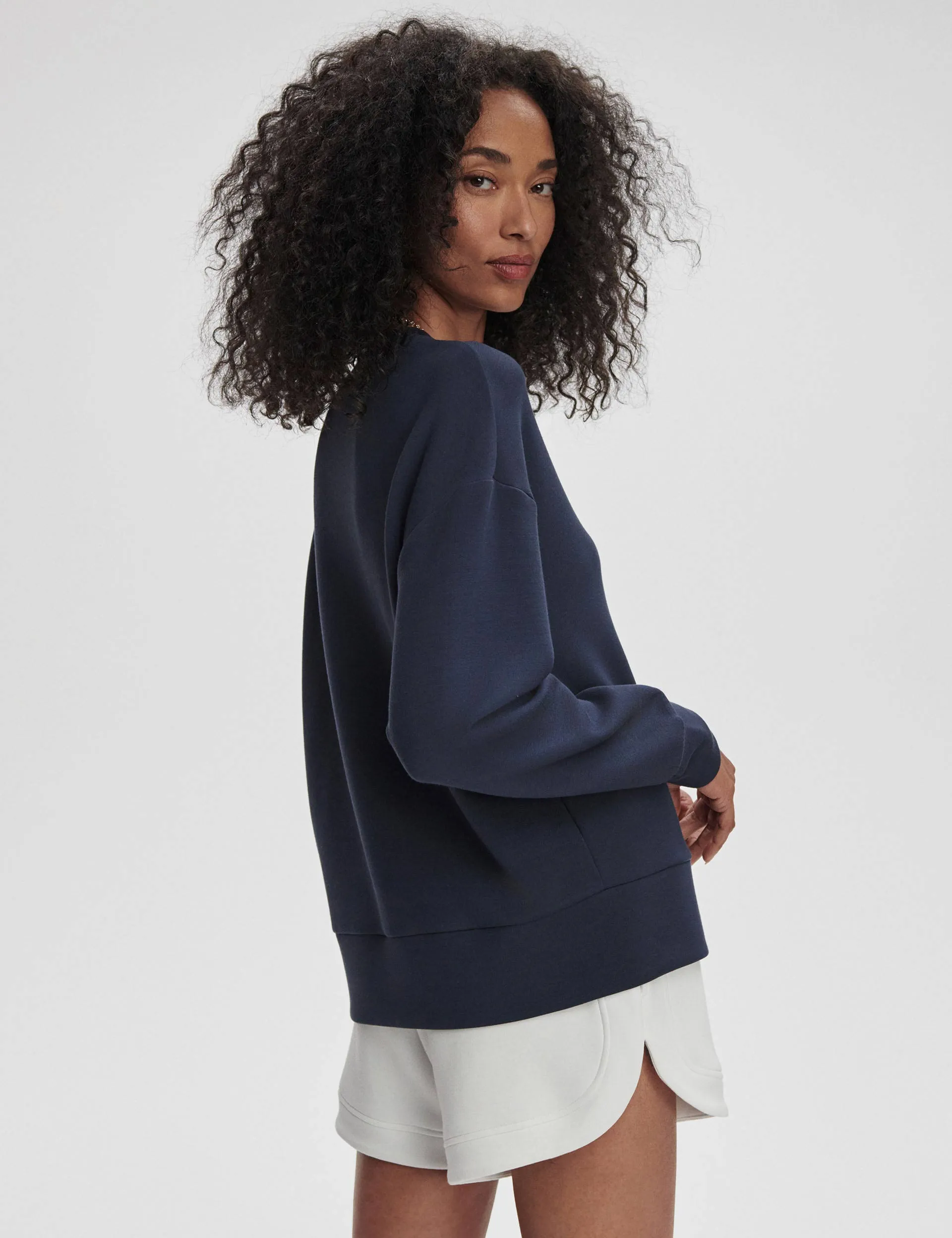 Sweat à capuche Rasco - Marine/Blanc