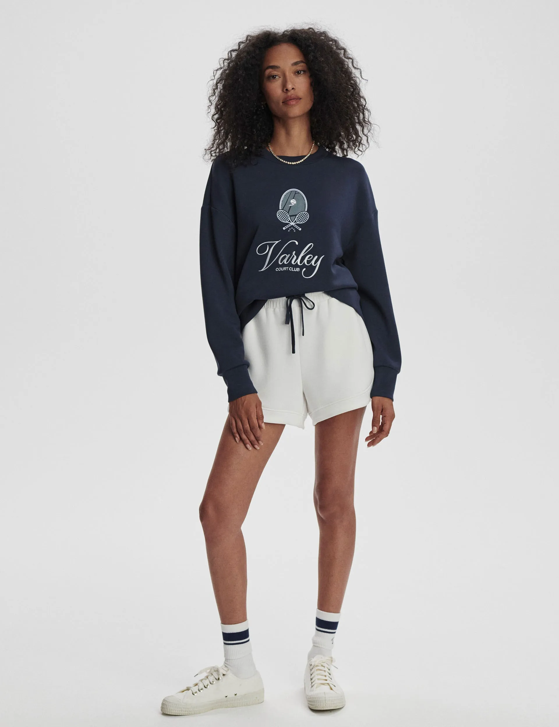 Sweat à capuche Rasco - Marine/Blanc
