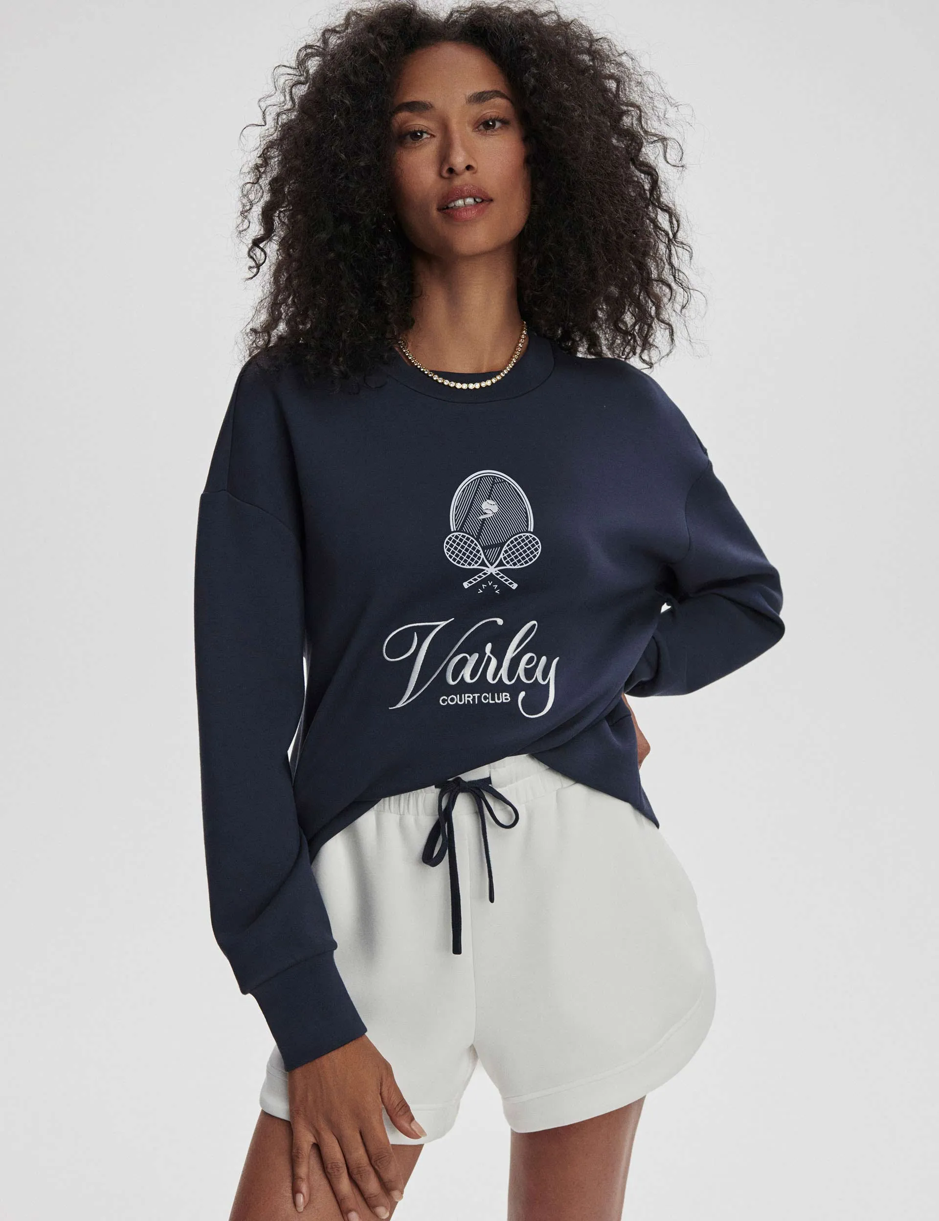 Sweat à capuche Rasco - Marine/Blanc