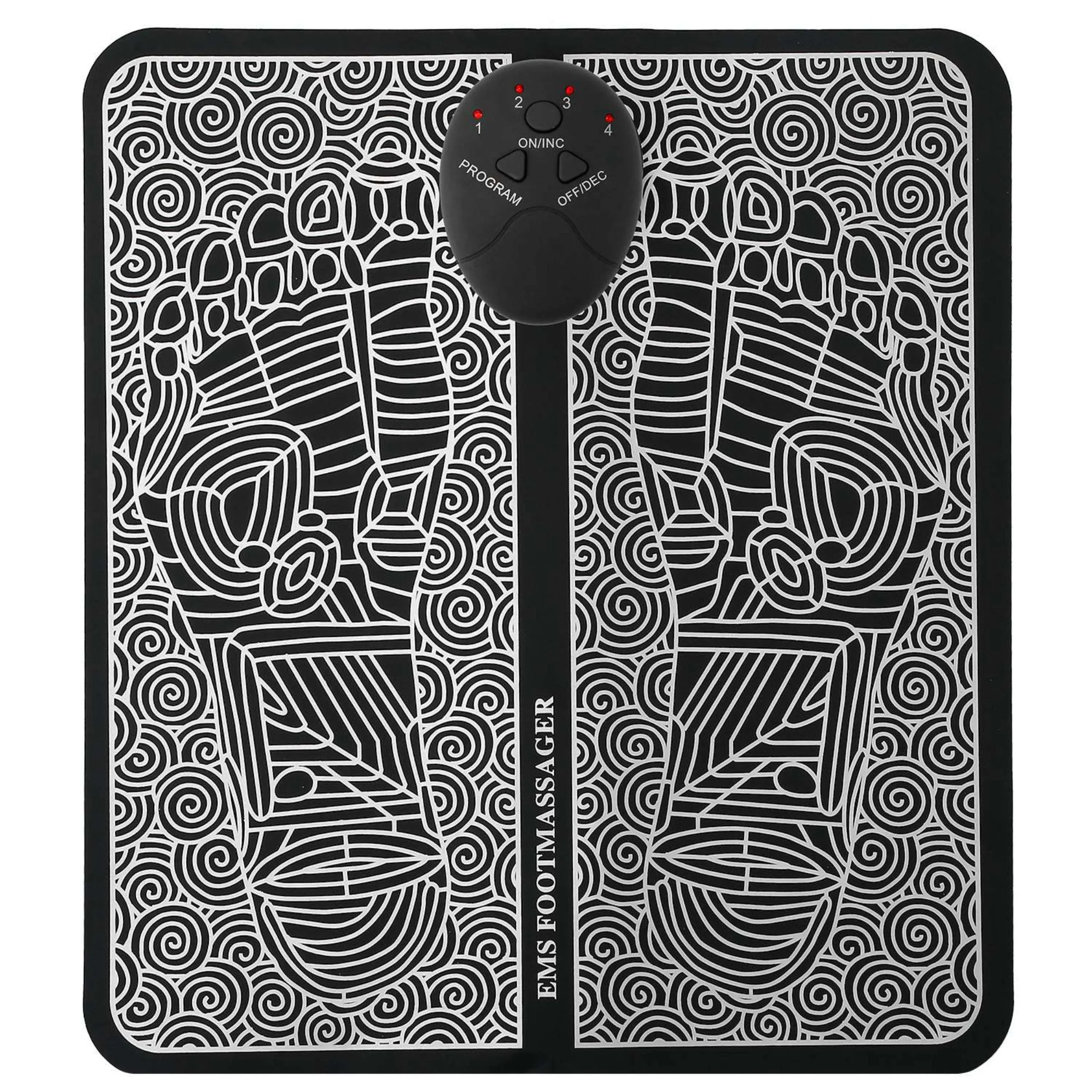 Tapis de Massage pour Pieds EMS Rechargeable - 6 Modes, 9 Niveaux d'Intensité, Soulagement des Douleurs Musculaires, Chaussures Ecco