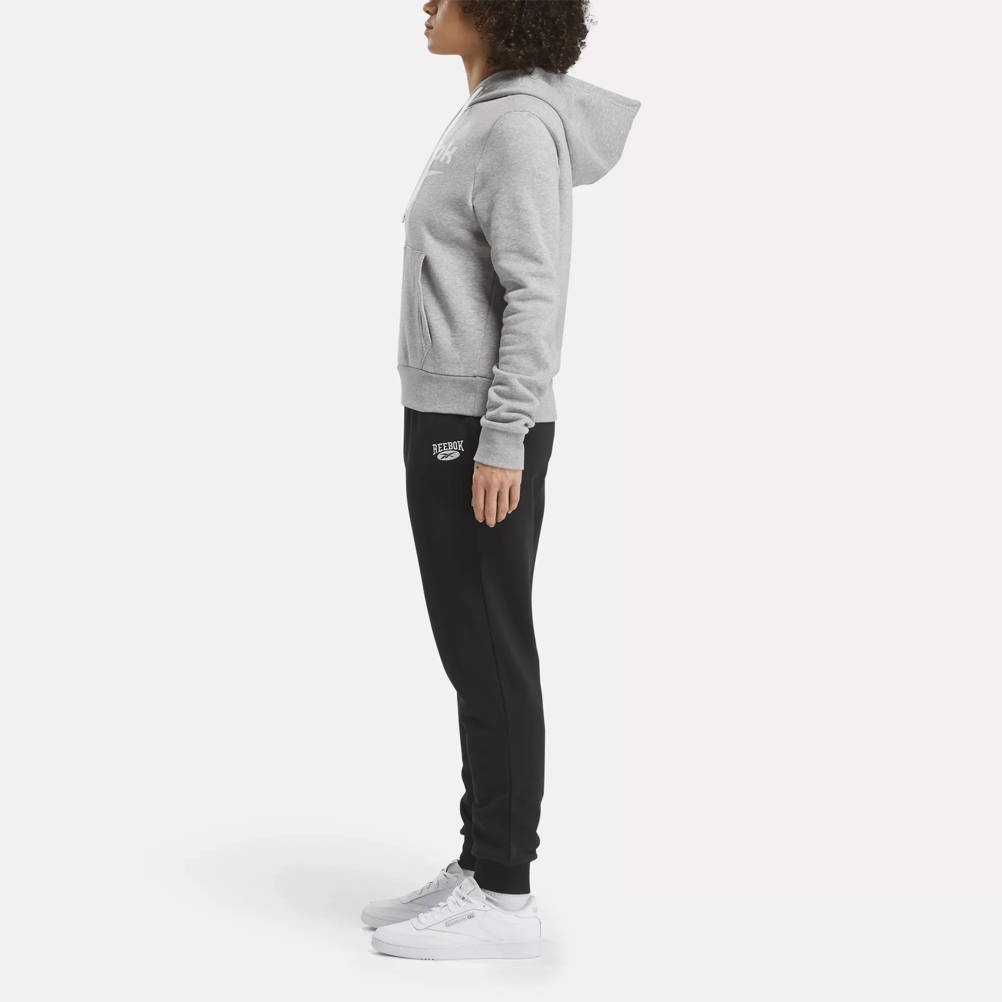 Vêtements Reebok pour Femmes Pull à Capuche en Polaire Reebok Identity avec Grand Logo