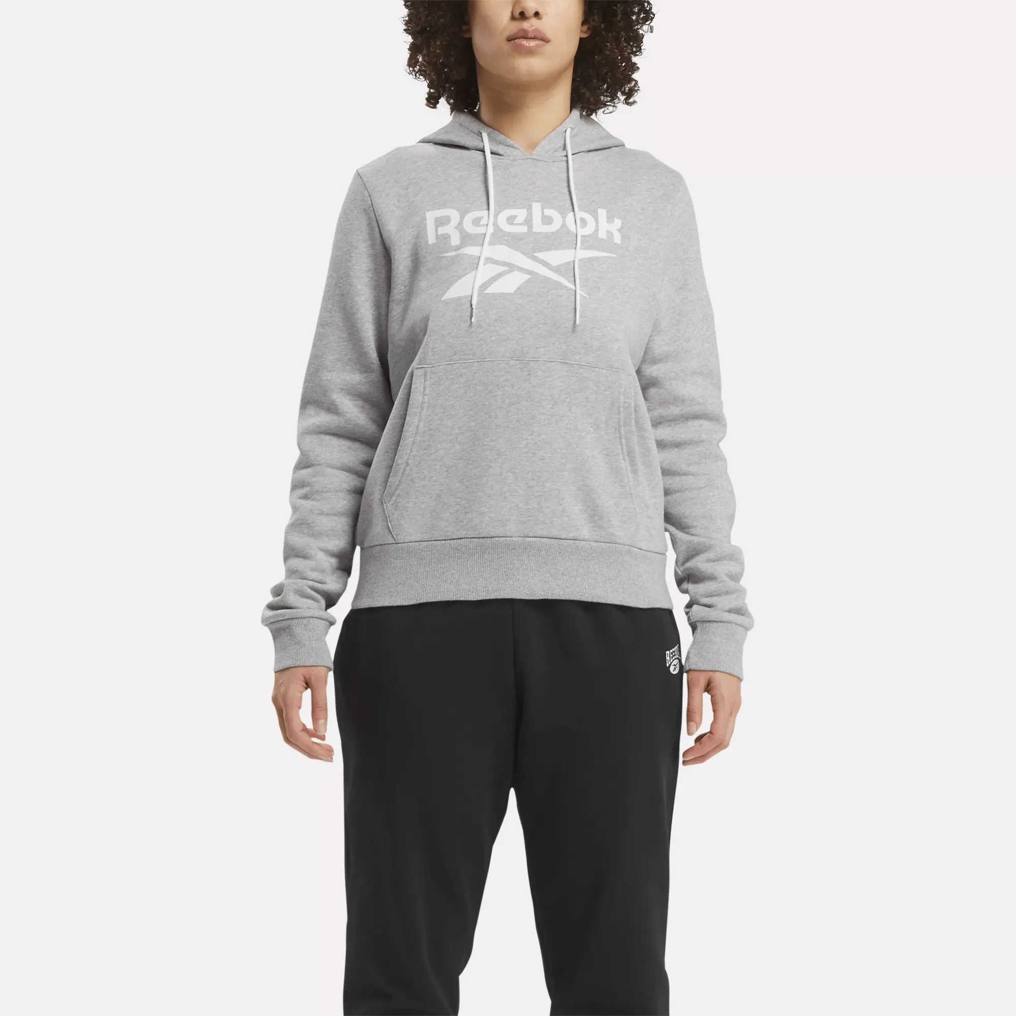 Vêtements Reebok pour Femmes Pull à Capuche en Polaire Reebok Identity avec Grand Logo