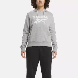 Vêtements Reebok pour Femmes Pull à Capuche en Polaire Reebok Identity avec Grand Logo