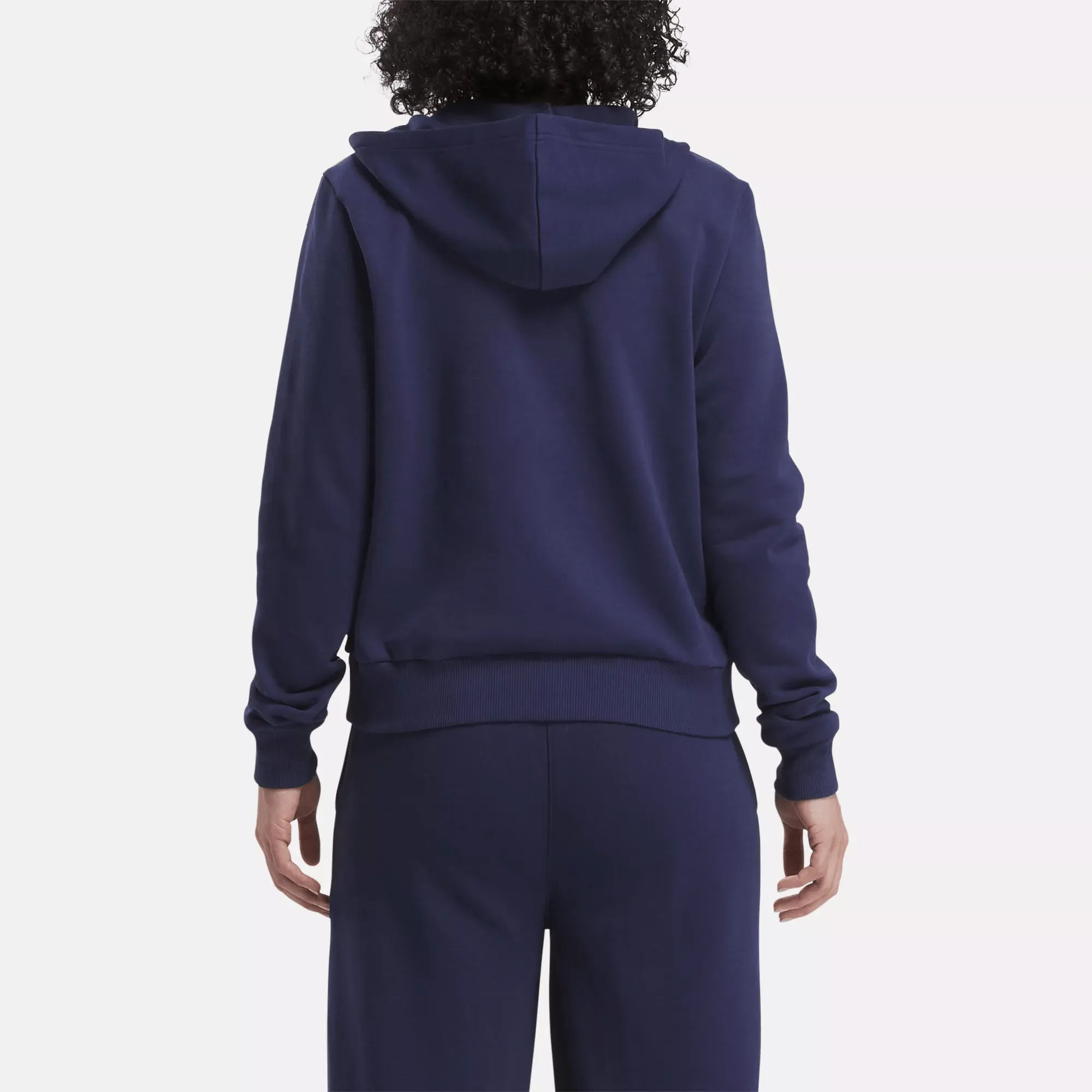 Vêtements Reebok pour Femmes Pull à Capuche Reebok Identity Petit Logo en Polaire à Fermeture Éclair Complète