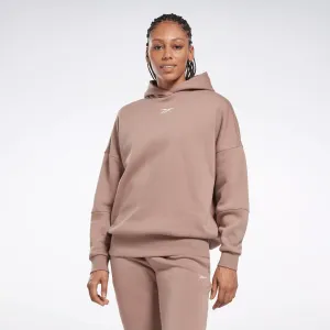 Reebok Sweat à capuche oversize pour femme - Marron Reebok