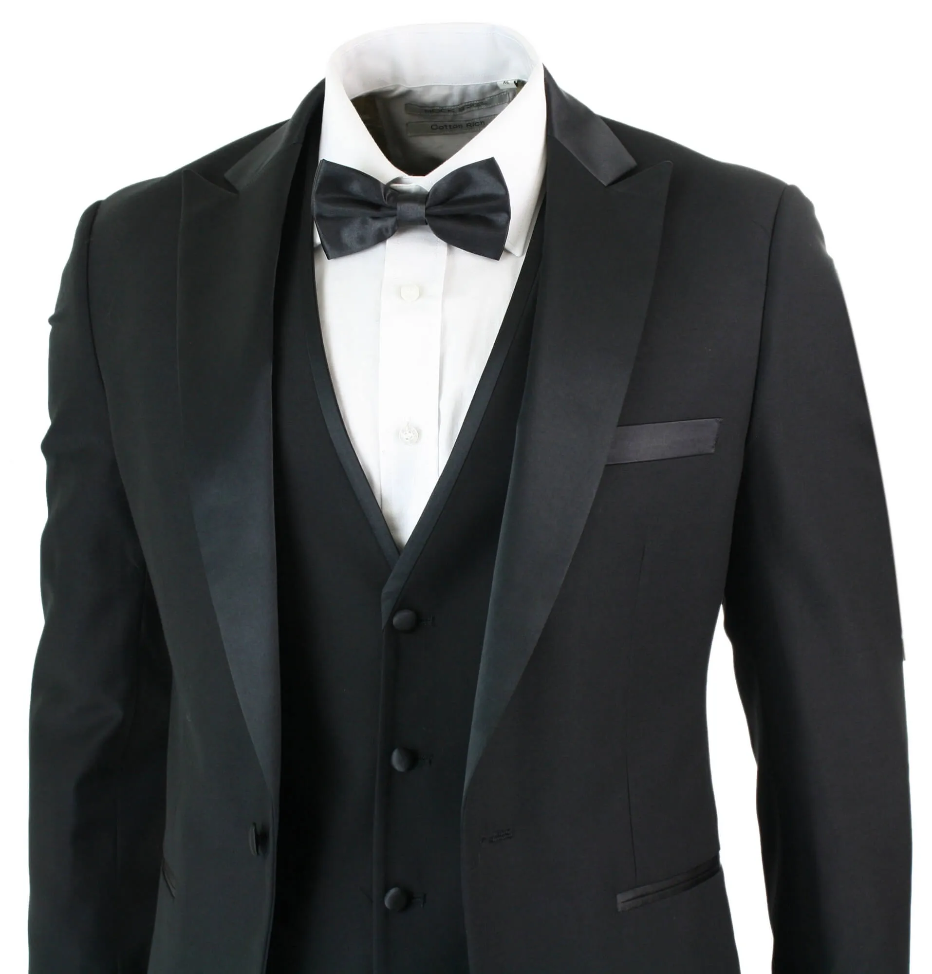 Costume Smoking Classique Noir 3 Pièces Regent