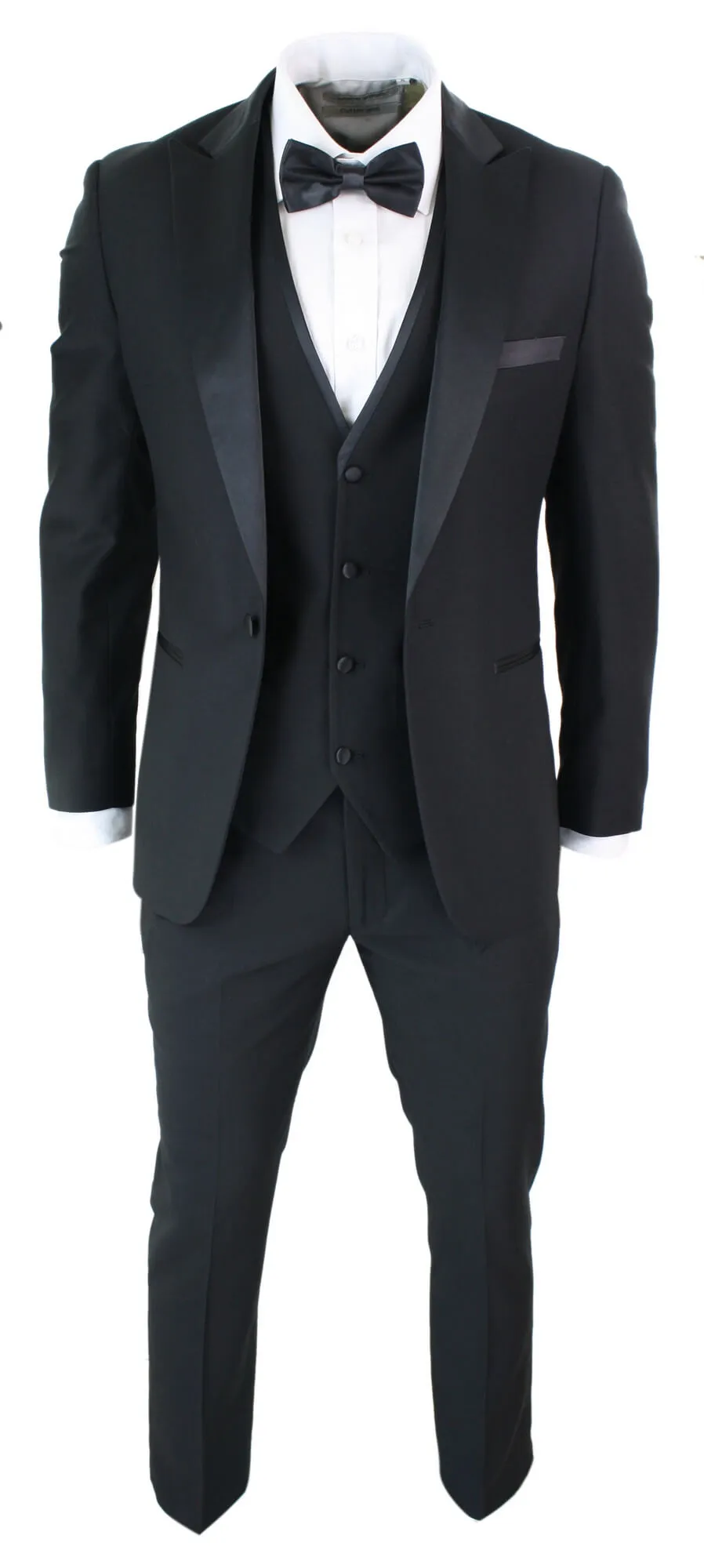 Costume Smoking Classique Noir 3 Pièces Regent