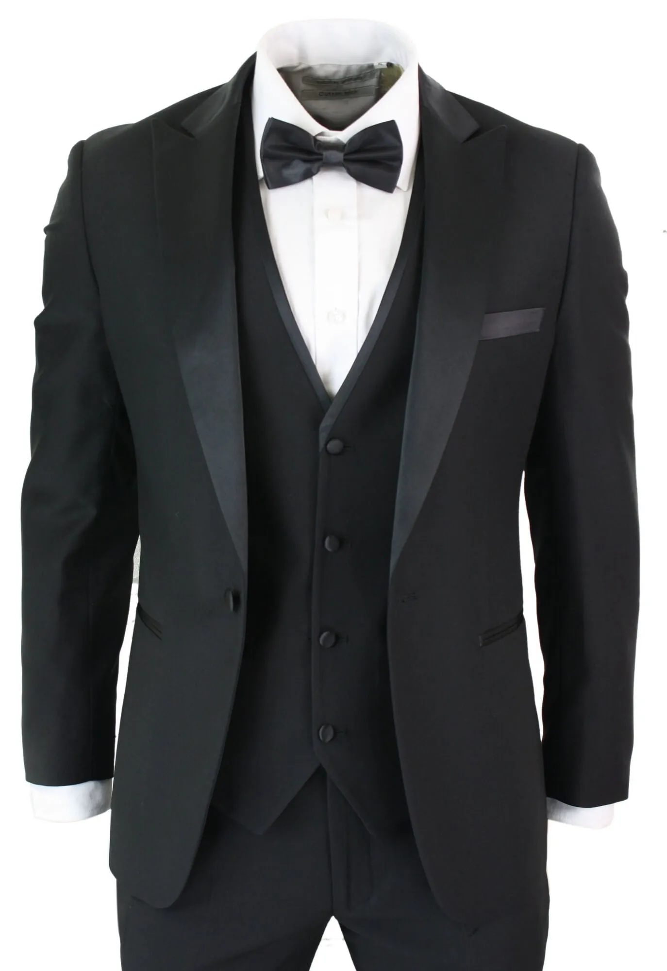 Costume Smoking Classique Noir 3 Pièces Regent
