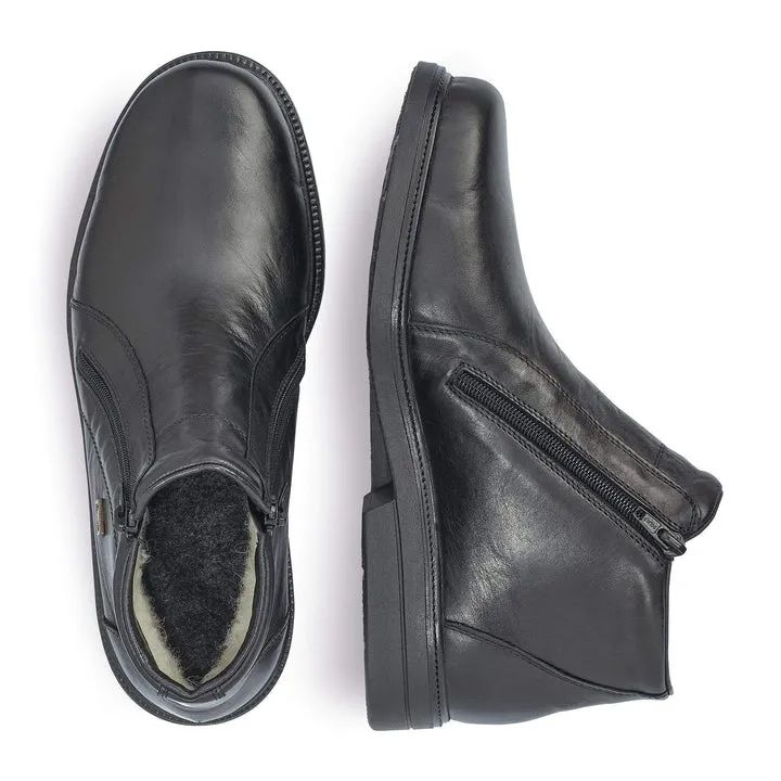 Rieker Chaussures 33160-00 Bottes à Fermeture Éclair Noires