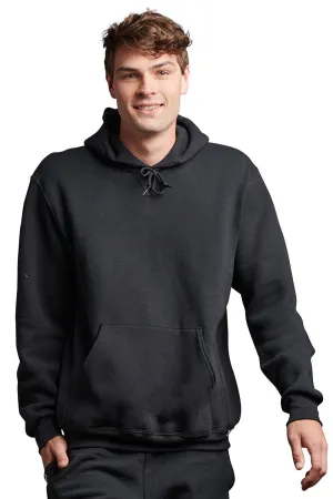 Russell Athletic Sweat à capuche pour homme avec poche kangourou - Noir - Technologie Dri-Power évacuant l'humidité