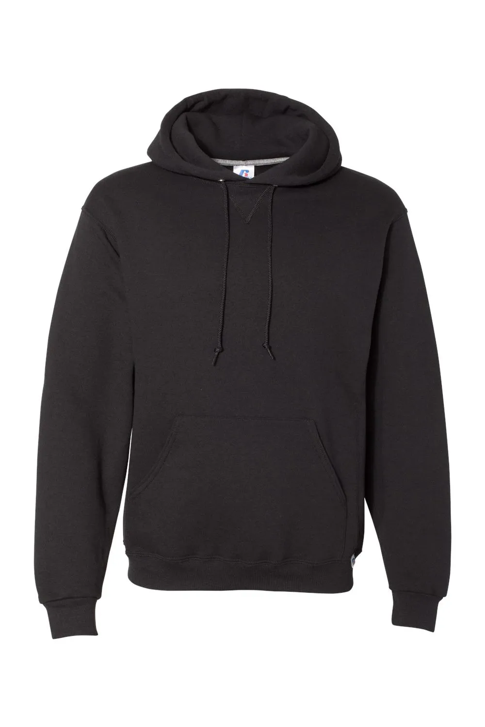 Russell Athletic Sweat à capuche pour homme avec poche kangourou - Noir - Technologie Dri-Power évacuant l'humidité