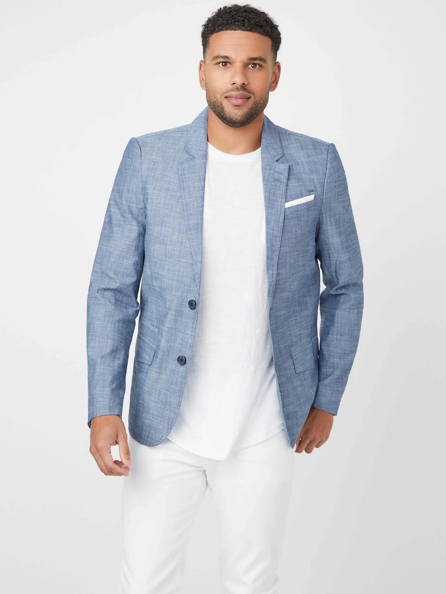 Veste Sanders en chambray