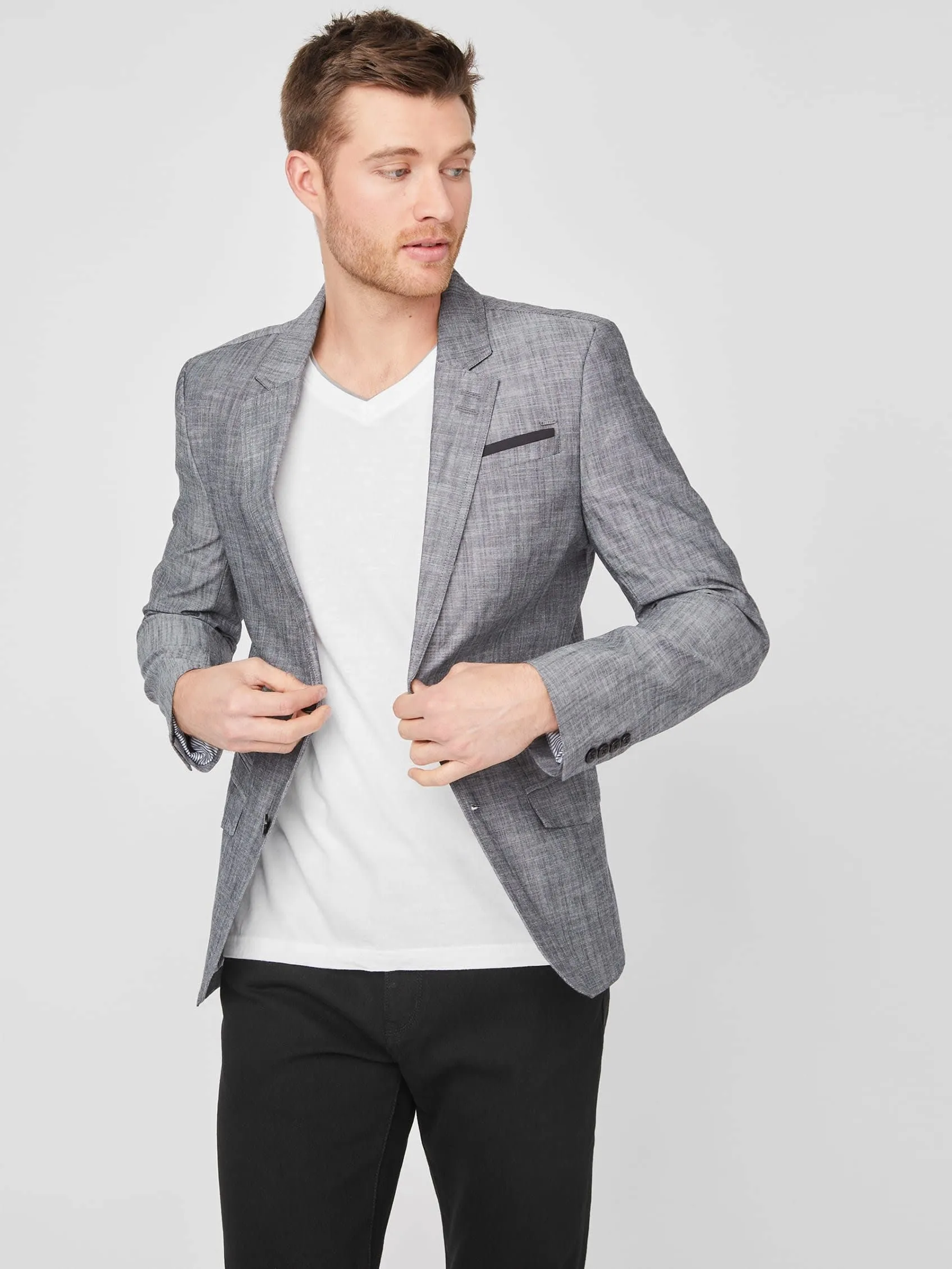 Veste Sanders en chambray