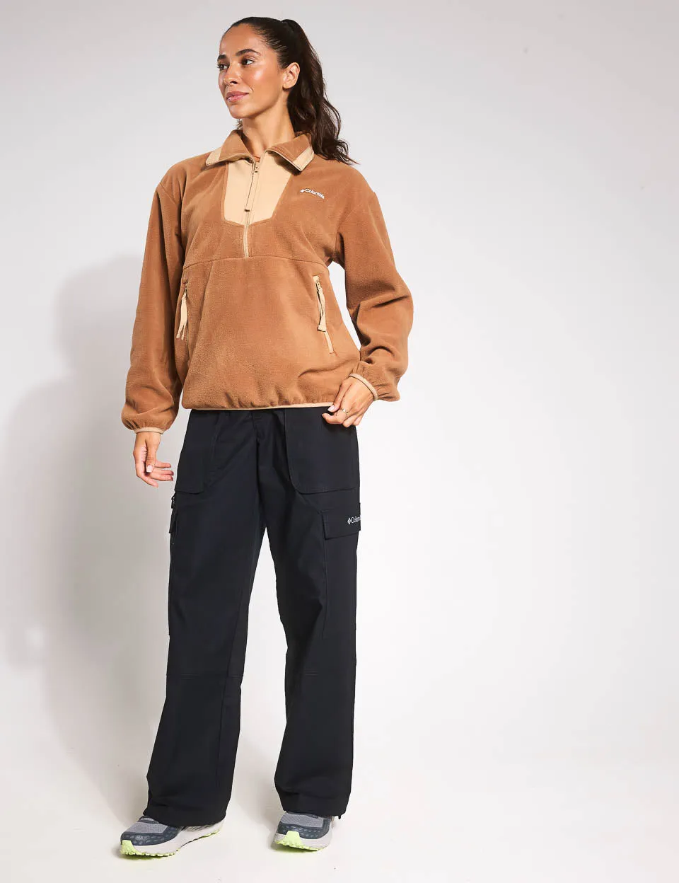 Sequoia Grove 1/2 Zip Polaire - Marron Camel