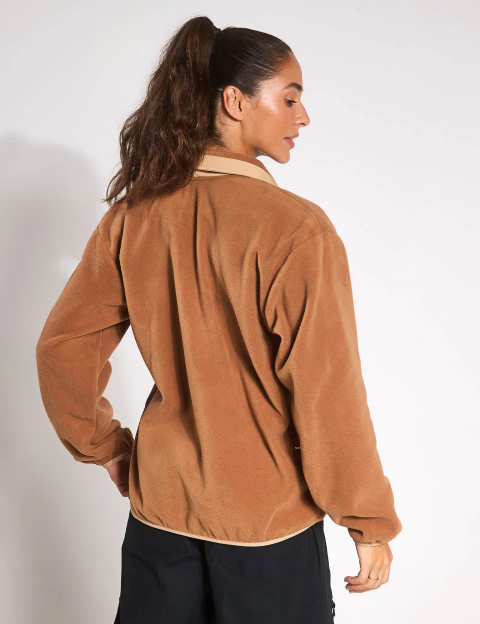 Sequoia Grove 1/2 Zip Polaire - Marron Camel