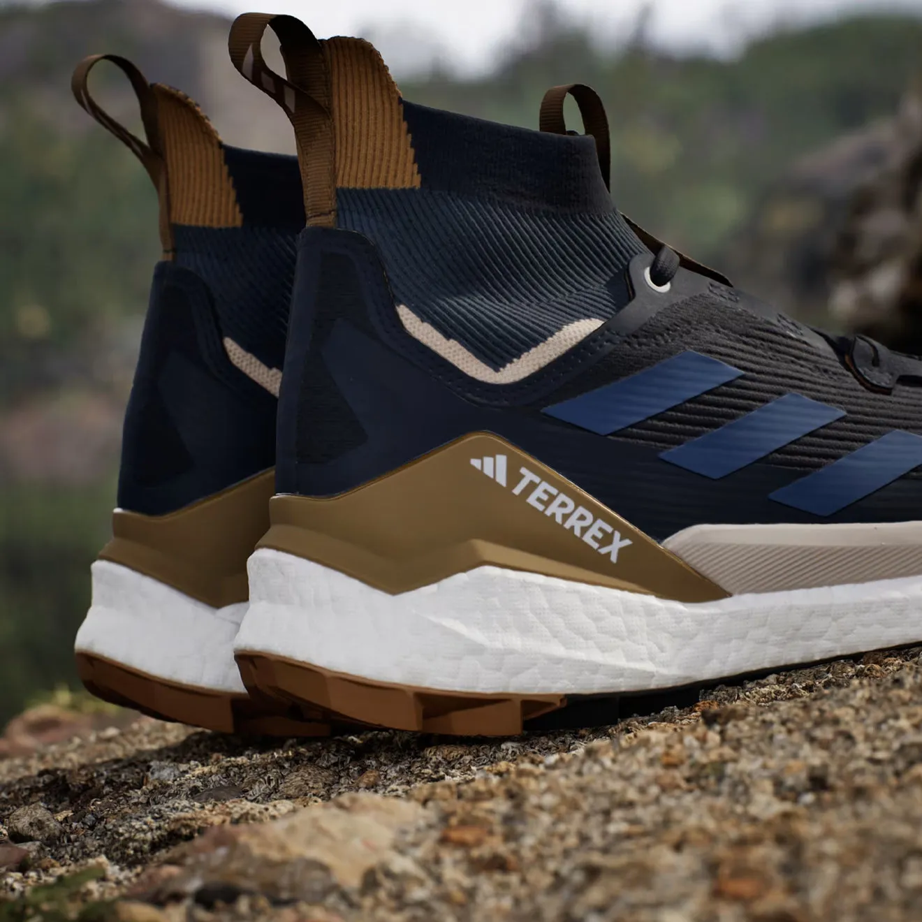 Chaussures Adidas Terrex Homme Adidas Terrex Free Hiker 2.0 Chaussure de Randonnée Encre Légendaire / Acier Merveilleux