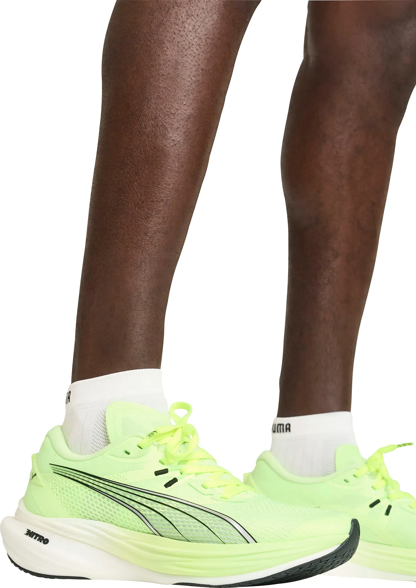 Chaussures de course Puma Deviate Nitro 3 pour homme - Vert