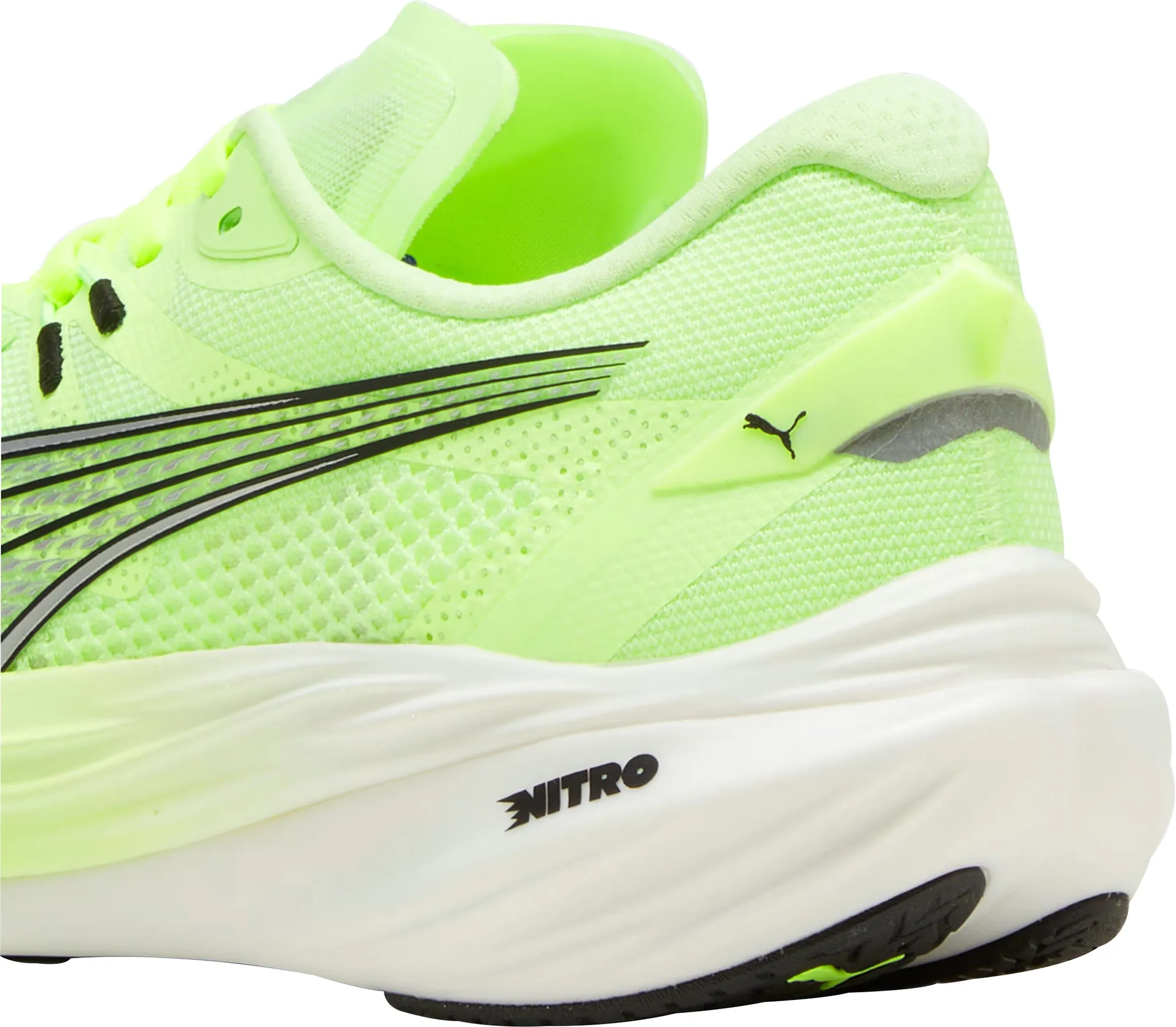 Chaussures de course Puma Deviate Nitro 3 pour homme - Vert