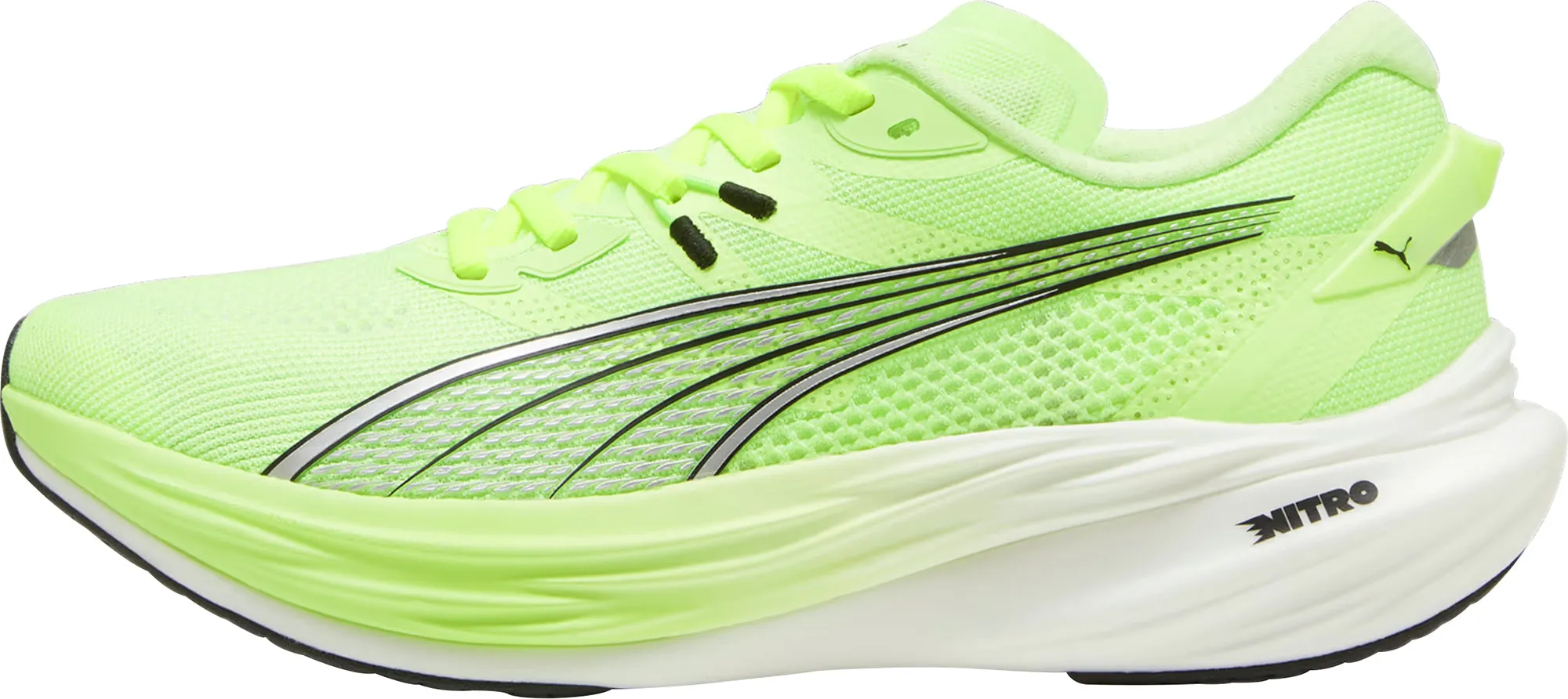 Chaussures de course Puma Deviate Nitro 3 pour homme - Vert