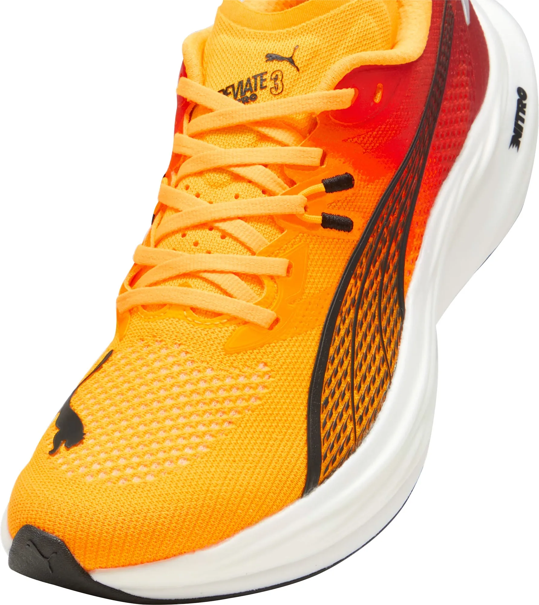 Chaussures de course Puma Deviate Nitro 3 pour femmes - Orange