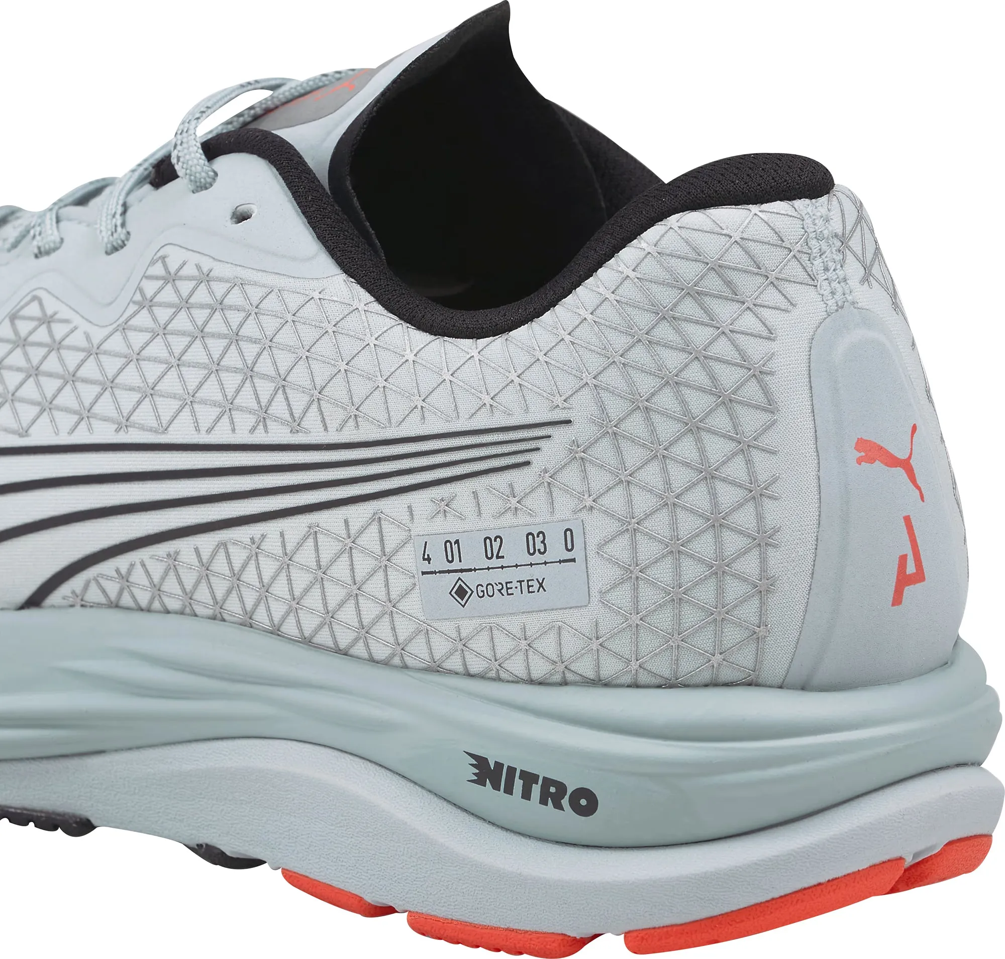 Chaussures de course Puma Velocity Nitro 2 GORE-TEX pour homme - Gris
