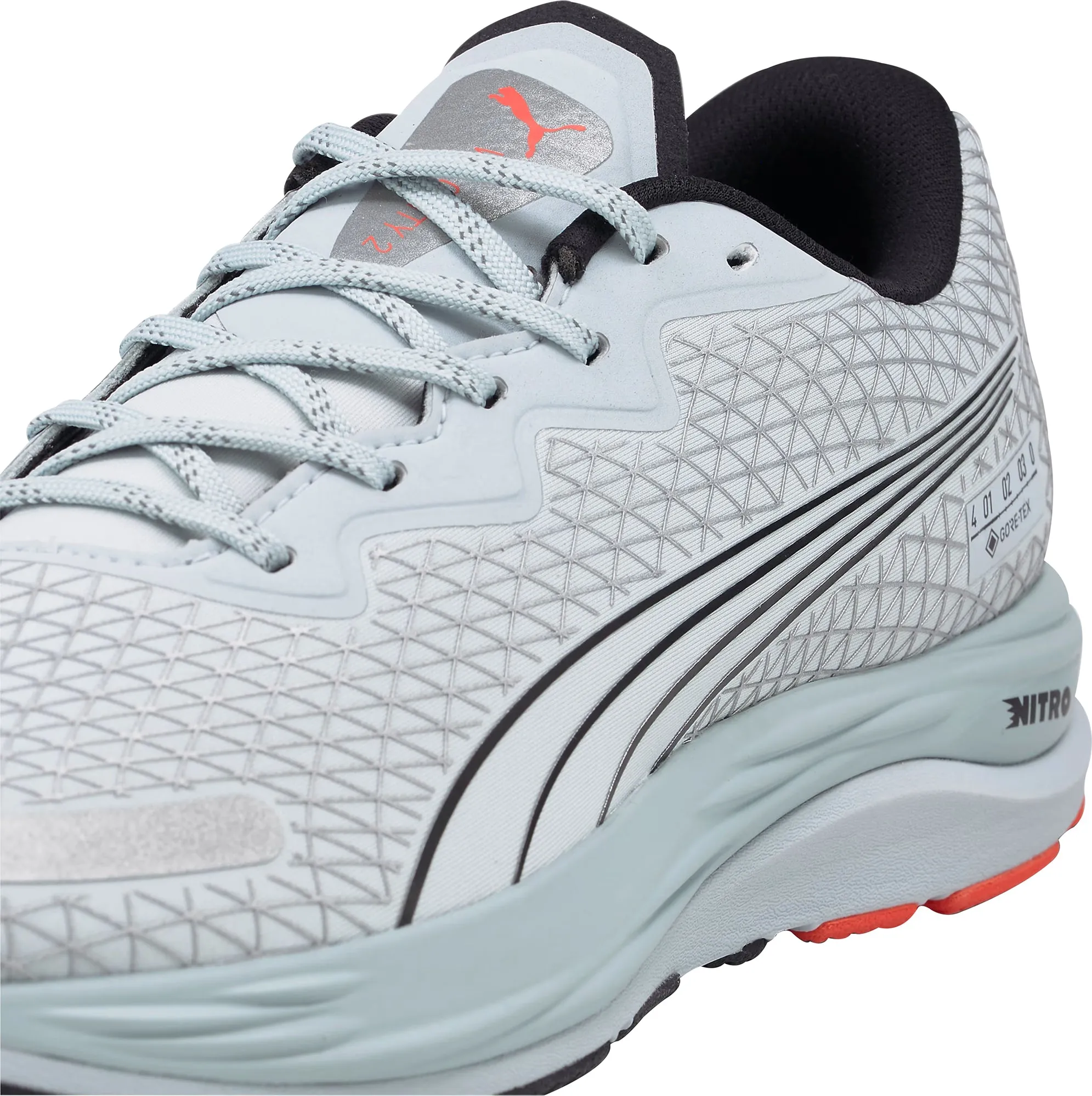 Chaussures de course Puma Velocity Nitro 2 GORE-TEX pour homme - Gris