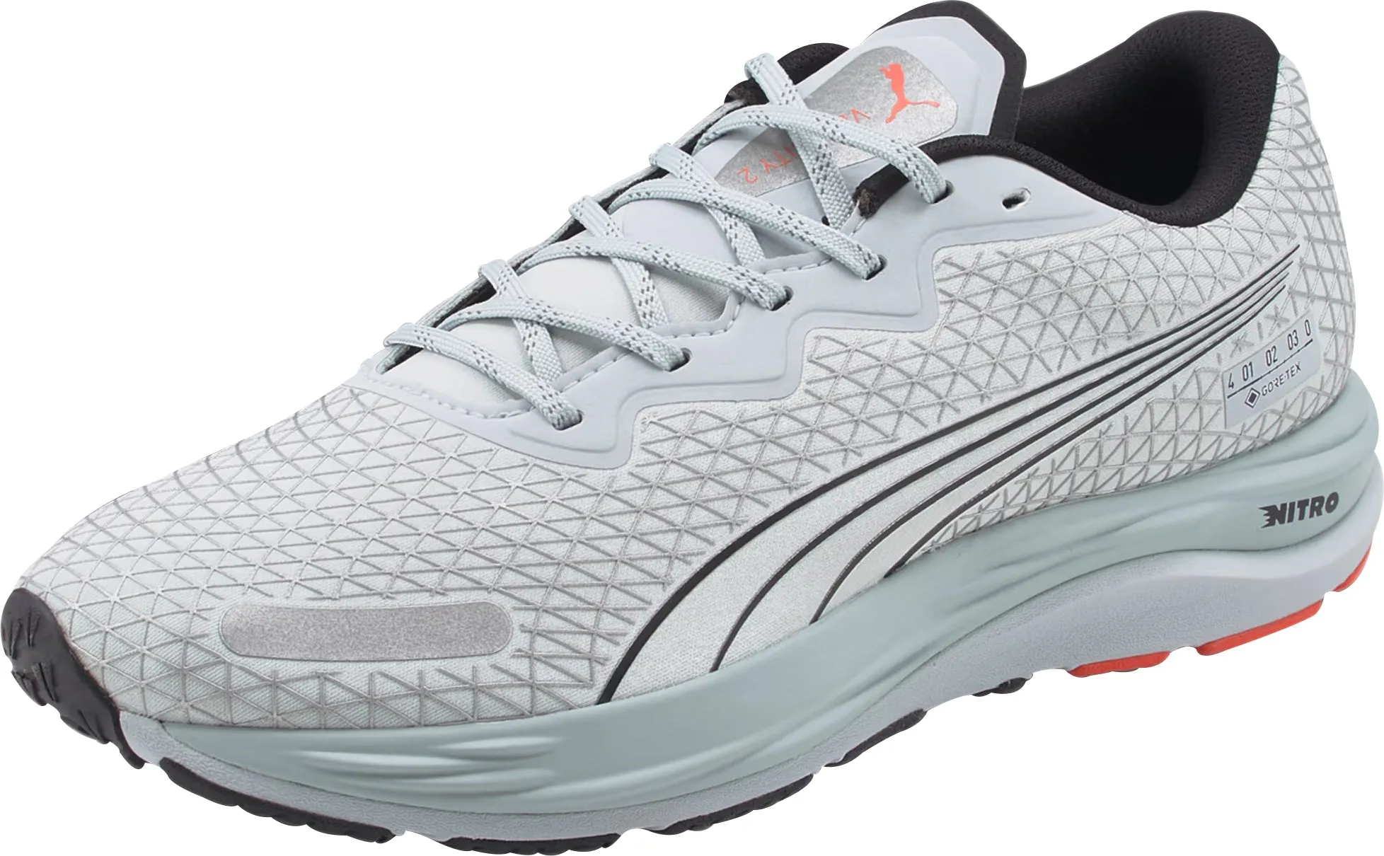Chaussures de course Puma Velocity Nitro 2 GORE-TEX pour homme - Gris