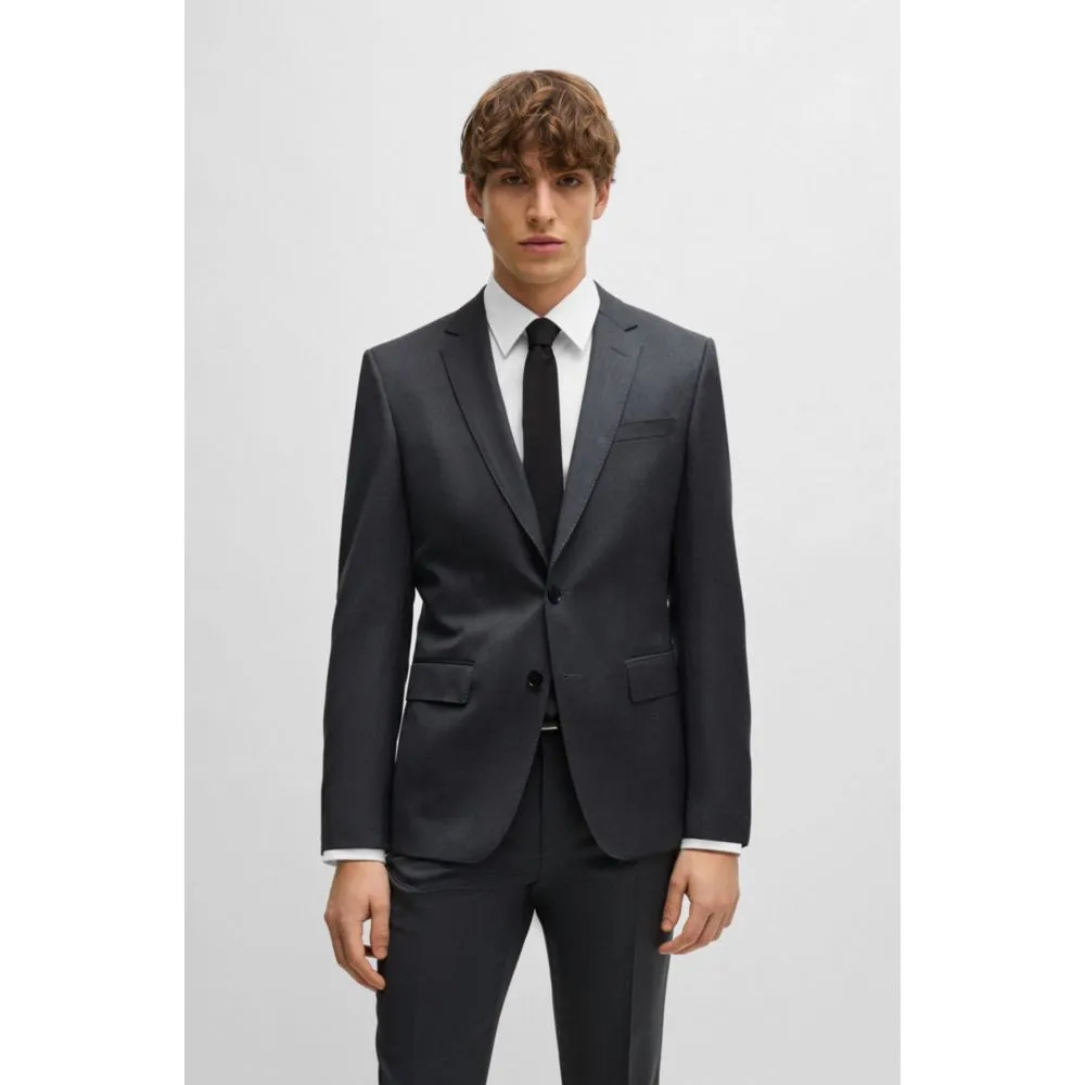Veste croisée en serge de laine vierge