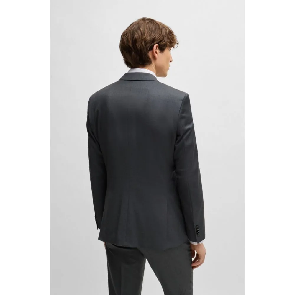 Veste croisée en serge de laine vierge