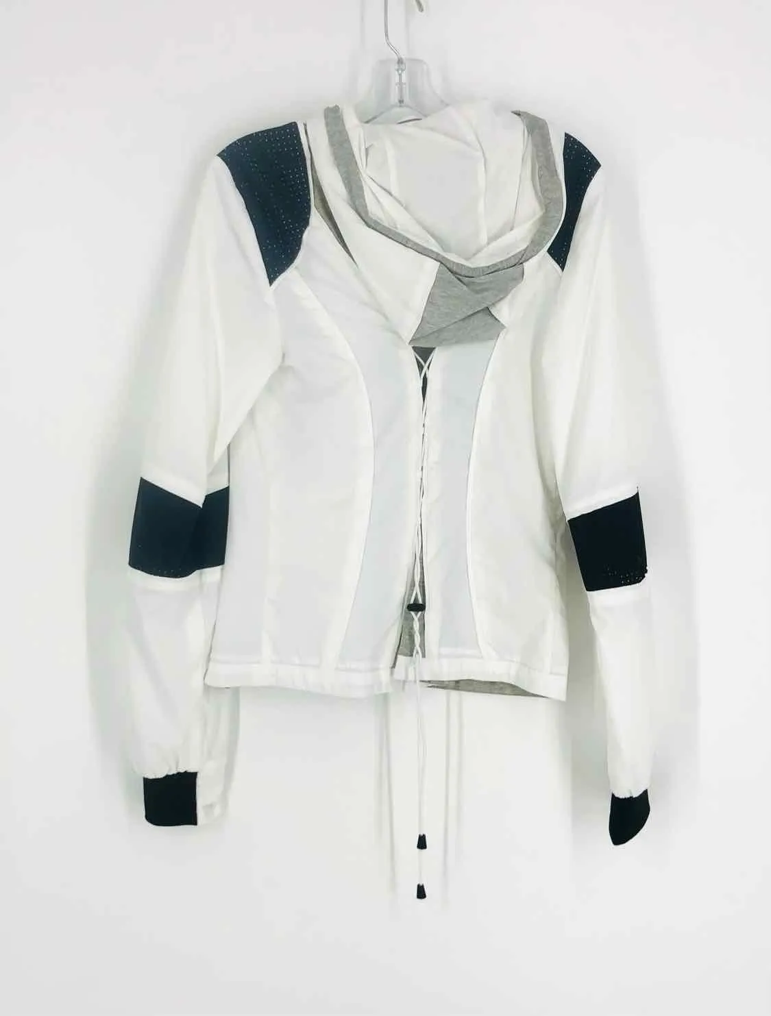 Veste designer à panneaux taille M Blanc/Noir/Gris