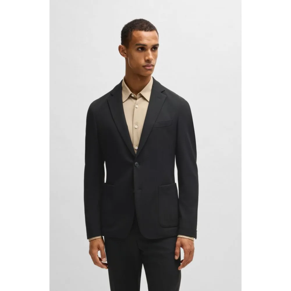 Veste ajustée en tissu extensible lavable