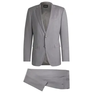 Costume ajusté en serge de laine performante