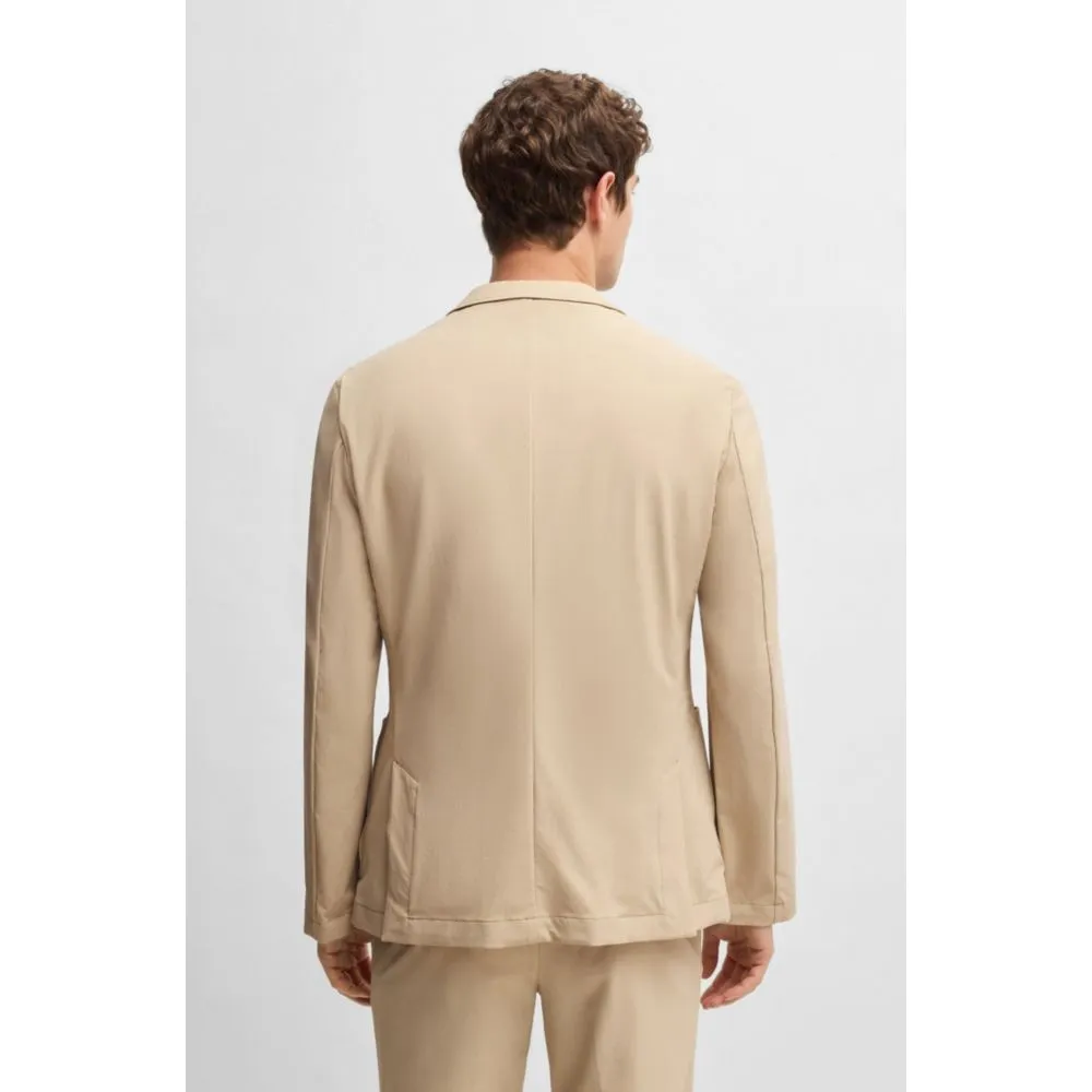 Veste de costume ajustée en softshell extensible, idéale pour les voyages
