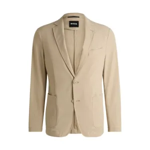 Veste de costume ajustée en softshell extensible, idéale pour les voyages