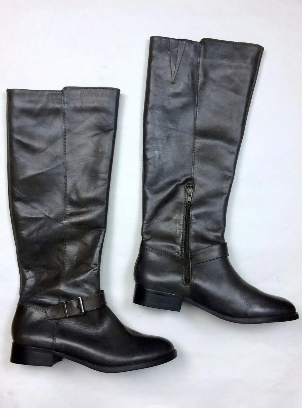 Bottes d'équitation Sole Society Taille 8.5/38.5 Gris-Brun NWOB