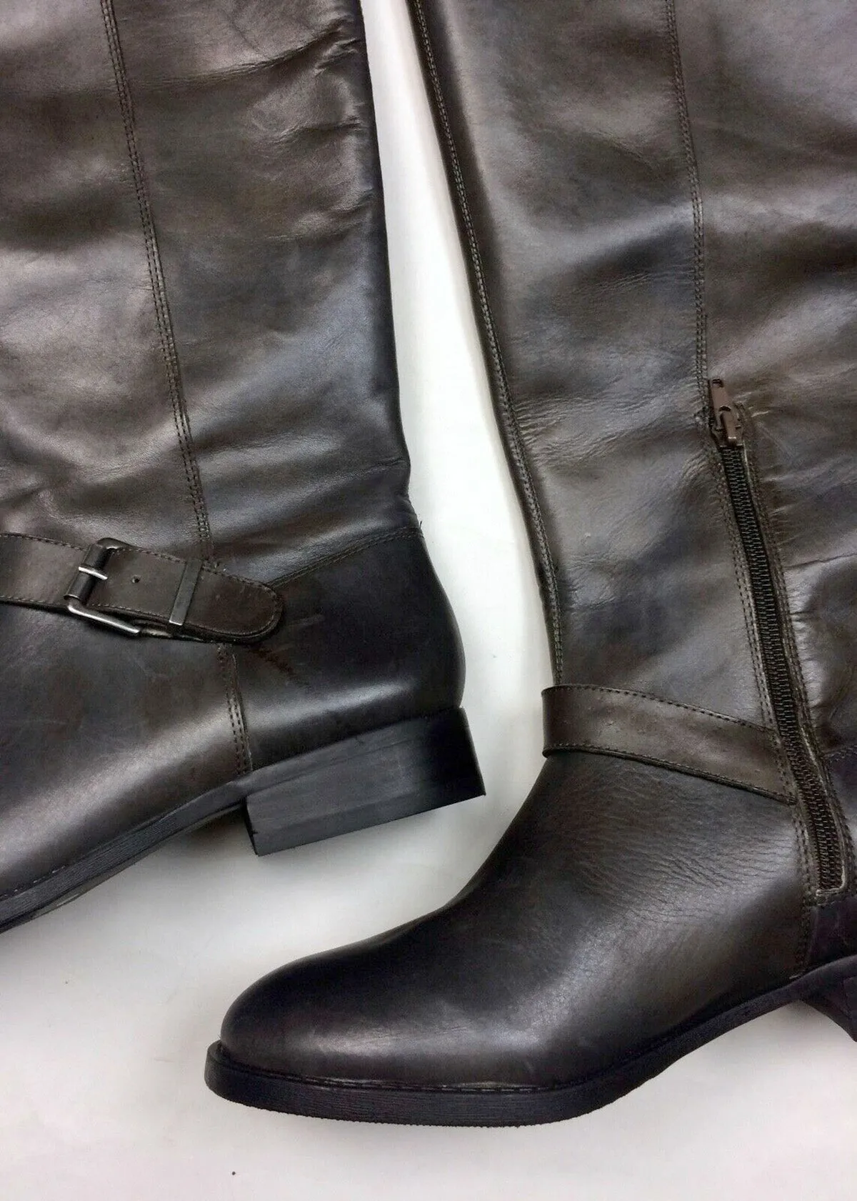 Bottes d'équitation Sole Society Taille 8.5/38.5 Gris-Brun NWOB