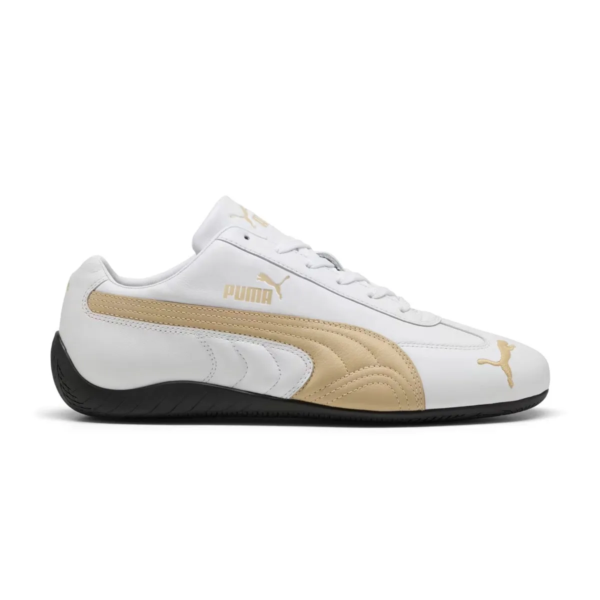 Speedcat Leather 'Amande Grillée Blanche'