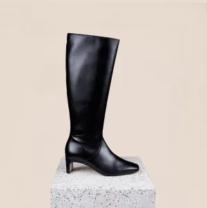 Stella - Cuir de veau noir