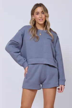 Storm Blue Essential Pull en polaire