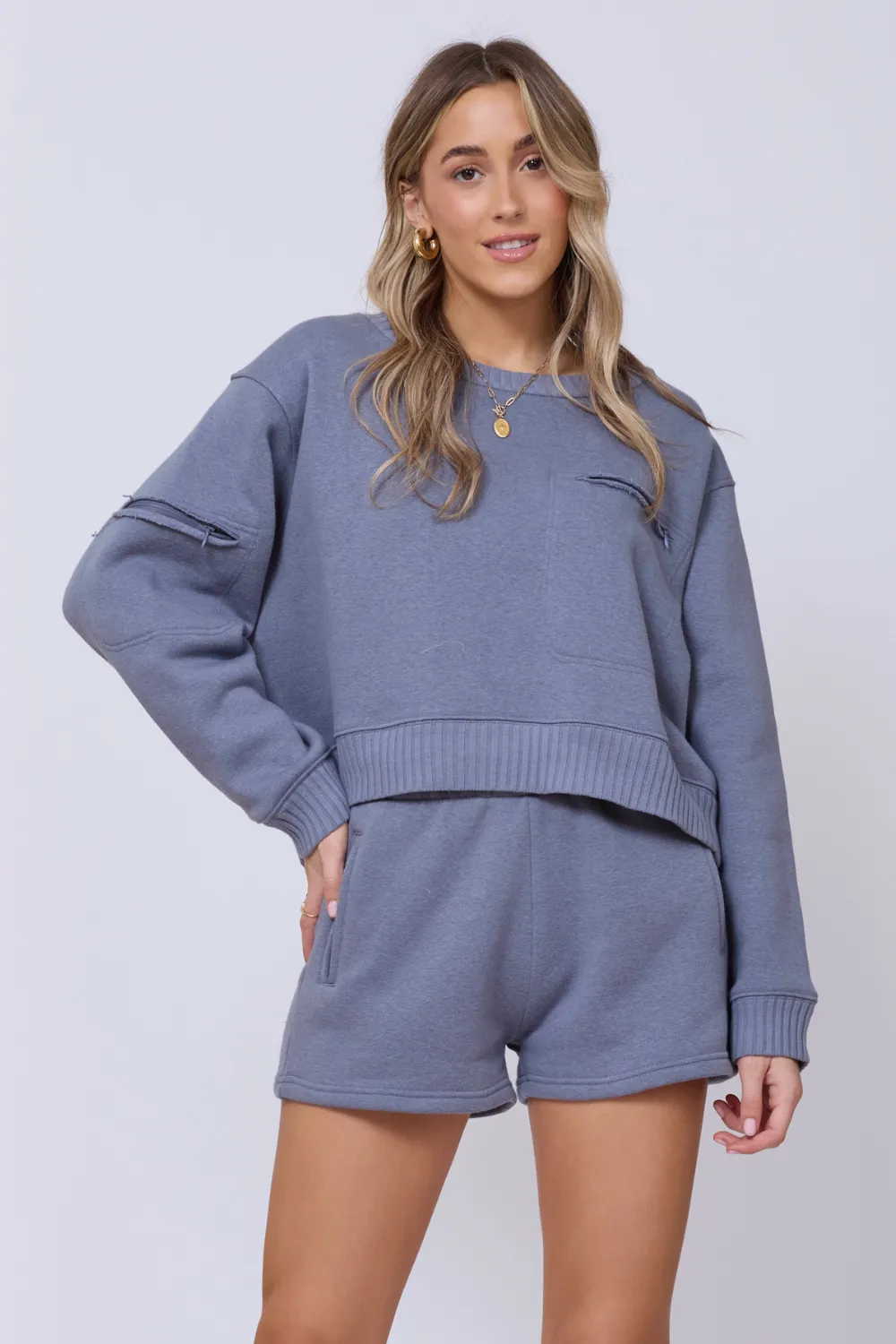 Storm Blue Essential Pull en polaire