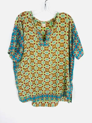 Hauts en soie Sundance taille M imprimés Gr/Bl/Rd - Manches courtes